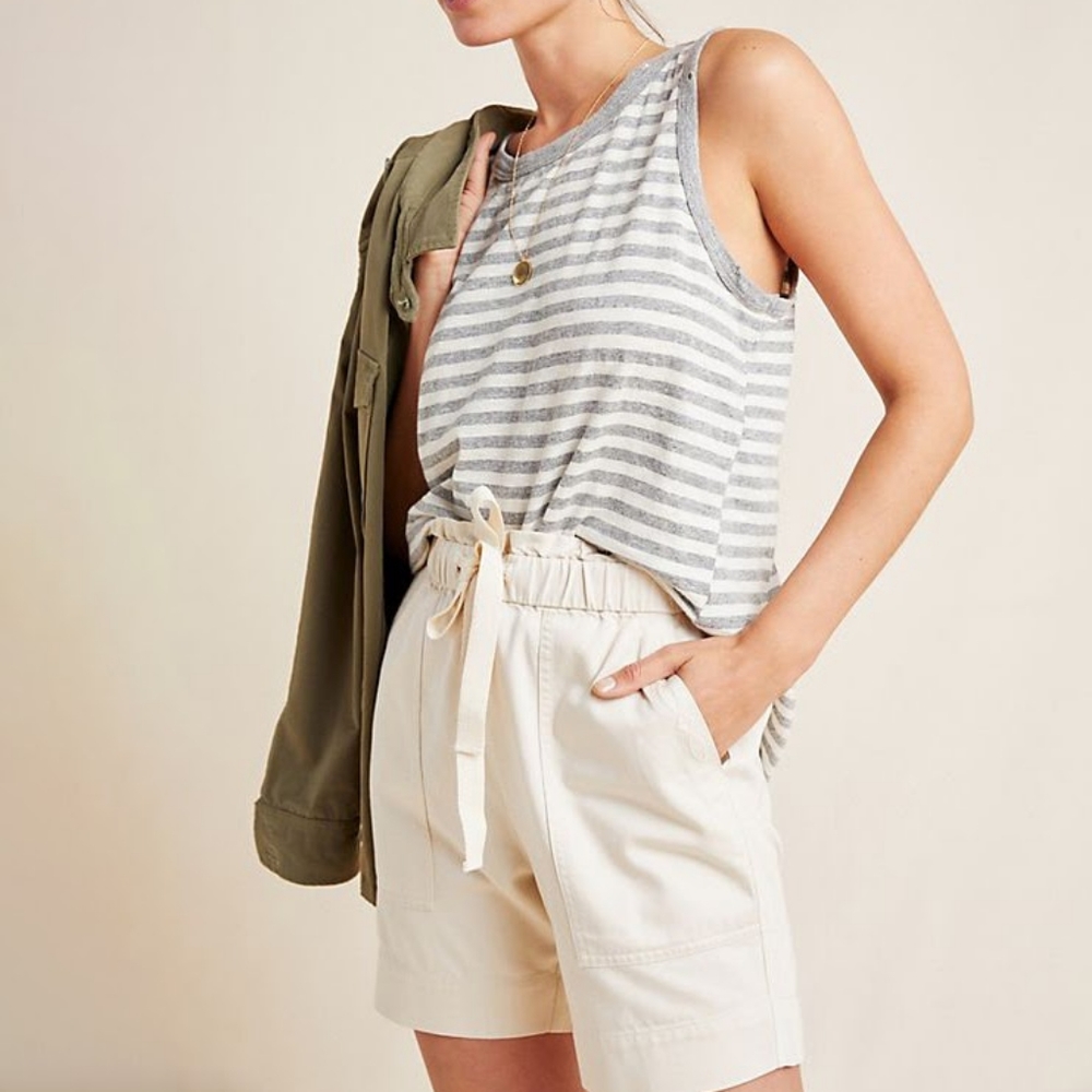 Frye Anthropologie Pascale Paperbag-Waisted Shorts